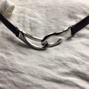 Chico’s Black Belt Silvertone Clasp ☺️